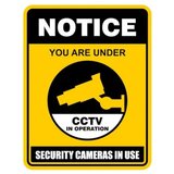 Notice you are under cctv in operation